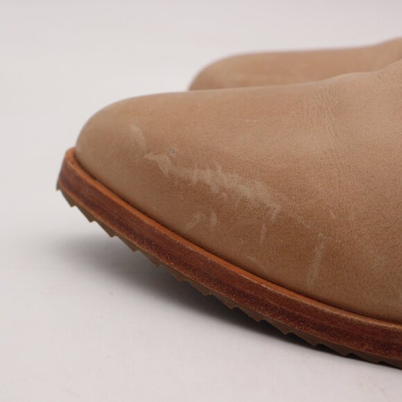 Nisolo Everyday Leather Chelsea Boots Women's US 6.5 Almond Tan Beige Pull On - Picture 10 of 11